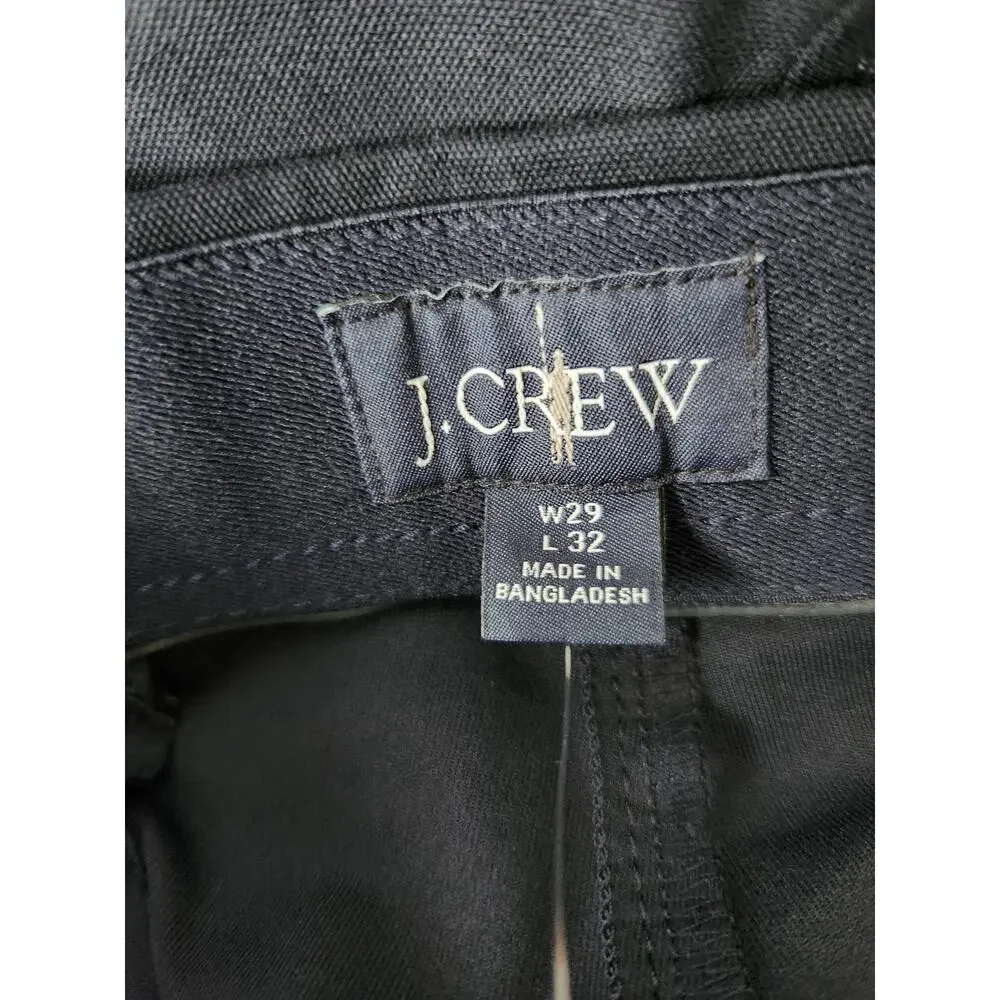 NWT J. Crew 770 Straight-Fit Tech Pant Black 29/32